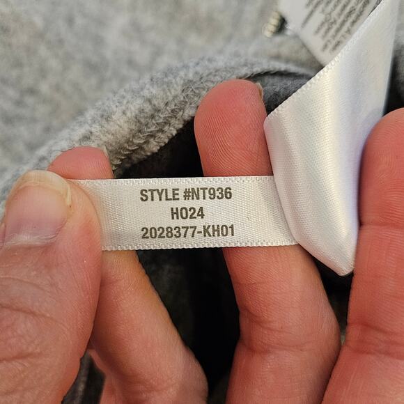 Madewell Jacket Women’s XL Relaxed Mockneck Double-Face Knit Gray Hip-Length NEW - Picture 10 of 12